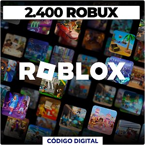 Roblox - 2.400 Robux - Código Digital