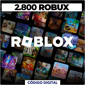 Roblox - 2.800 Robux - Código Digital