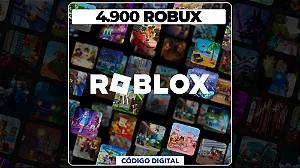 Roblox - 4.900 Robux - Código Digital