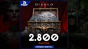 Diablo IV - 2.800 Platina PS4 e PS5 - Código Digital