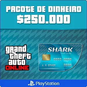 GTA Online - 250.000 Cash Cards PS4 e PS5 - Código Digital