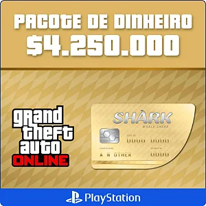GTA Online - 4.250.000 Cash Cards PS4 e PS5 - Código Digital