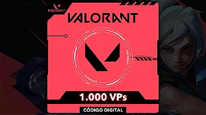 Valorant - 1.000 Valorant Points - Código Digital
