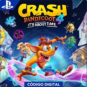 Crash Bandicoot 4 It's About Time PS4 e PS5 - Código Digital