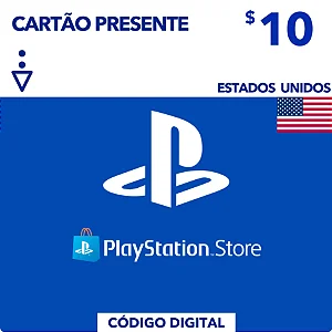 Gift Card Playstation Store $10 Dólares EUA - Código Digital
