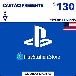Gift Card Playstation Store $130 Dólares EUA - Código Digital