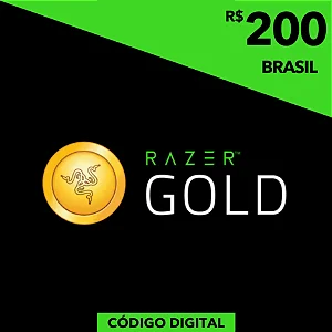 Gift Card Razer Gold 200 Reais Brasil – Código Digital