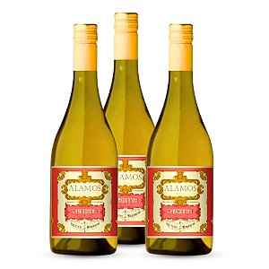 Vinho Argentino Branco Alamos - Chardonnay (3 Un.)