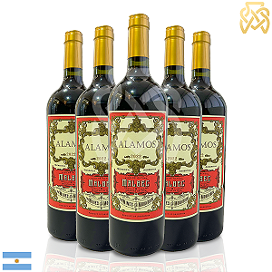 Vinho Argentino Tinto Alamos - Malbec (5 Un.)