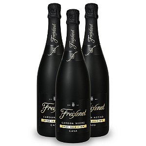 Espumante Cava Freixenet Cordon Negro - Brut (3 Un.)