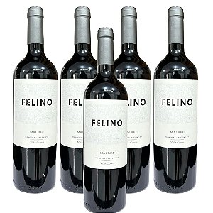 Vinho Argentino Tinto Felino Malbec - (05 Un.)