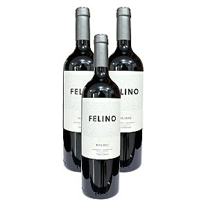 Vinho Argentino Tinto Felino Malbec - (03 Un.)