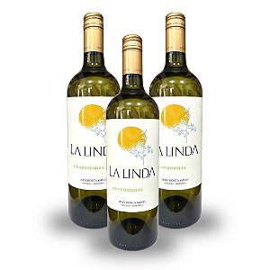 Vinho Argentino Branco La Linda - Chardonnay (3 Un.)