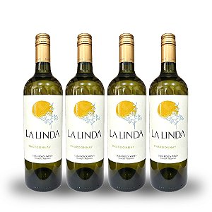 Vinho Argentino Branco La Linda - Chardonnay (4 Un.)