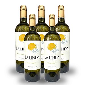 Vinho Argentino Branco La Linda - Chardonnay (5 Un.)