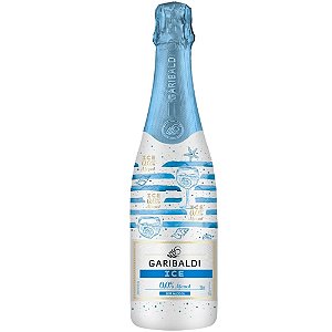 Bebida Uva Gaseficada Garibaldi Ice Brancos, Moscato Branco e Niágara, Sem Alcool 750ml Brasil