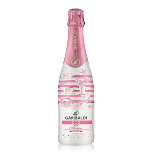 Bebida Uva Gaseficada Garibaldi Ice Rosie Sem Alcool, Moscato Branco e Bordo, 750 ml Brasil