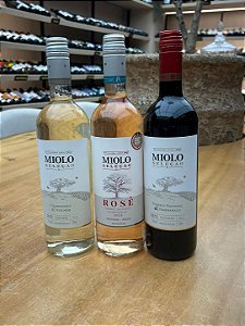 Kit Miolo Seleção Branco Rose e Tinto 750 ml Brasil