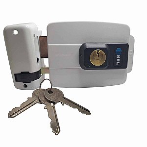 Fechadura Elétrica C-90 Standard AD Fixo Dupla Cinza HDL