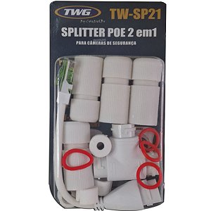 Split Poe Dividor Para Cabo de Rede Câmera CFTV TW-SP21 TWG