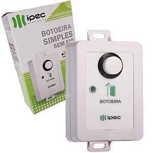Botoeira Simples Sem Fio IPEC Branco