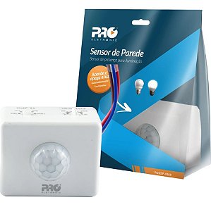Sensor de Presença 360° Sobrepor Parede Proeletronics