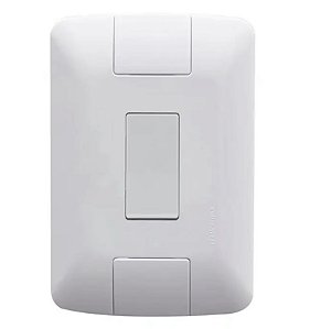 Conjunto Placa 4x2 + 1 Interruptor Simples 6A 250V Linha Aria Branco Tramontina