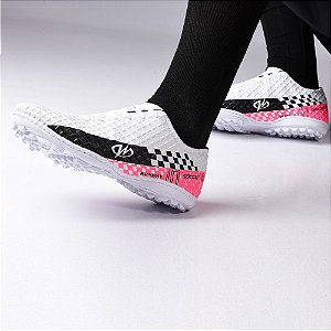 Chuteira Society Grama Sintética Runway Winner Masculino - Branco