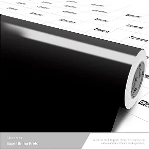 VINIL SILVER MAX PRETO SUPER BRILHO C/0,61