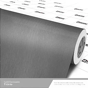 VINIL GOLD ESCOVADO TITANIO C/1,22