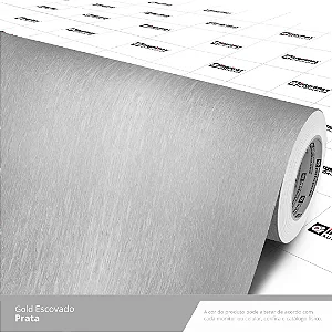 VINIL GOLD ESCOVADO PRATA C/1,22
