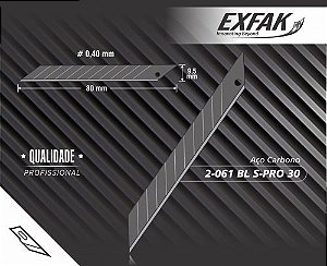 LAMINA ESTREITA EXFAK S-PRO 9MM C/ 10UN 2-061