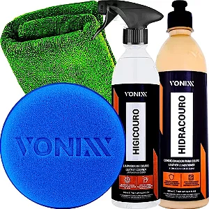 Kit Limpeza E Hidratação De Couro Vonixx - Limpa E Hidrata