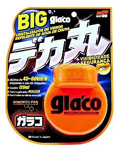 Glaco Big 120ml - Cristalizador Vidros Repele Água - Soft99