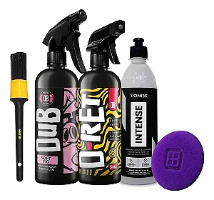 Kit Limpador de Borracha, Limpador Multifunção e Revitalizador de Plásticos 500ml