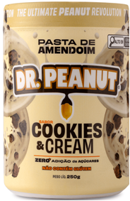 Pasta de Amendoim DrPeanut Cookies&Cream 250g