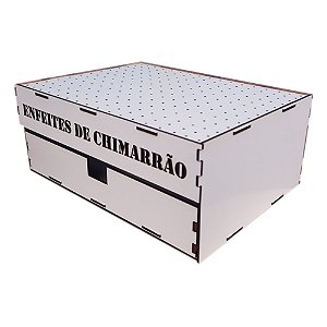 Porta Enfeites De Chimarrão Branco Com Gaveta Mdf 221 Furos