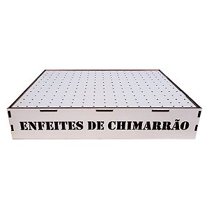 Porta Enfeites De Chimarrão Branco Mdf 221 Furos