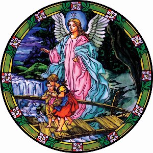 Adesivo em vinil Anjo da guarda a prova d'água proteção UV para carros motos vidro