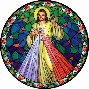 Adesivo em vinil Jesus Misericordioso a prova d'água proteção UV para carros motos vidro