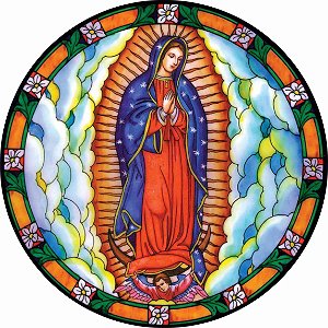 Adesivo em vinil Nossa Senhora de Guadalupe a prova d'água proteção UV para carros motos vidro