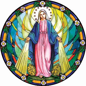 Adesivo em vinil Nossa Senhora Das Graças a prova d'água proteção UV para carros motos vidro