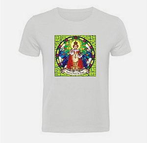 Blusa básica unissex Menino Jesus de Praga  em algodão