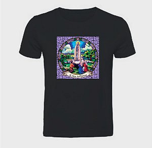 Blusa básica unissex Nossa Senhora de Fátima  em algodão