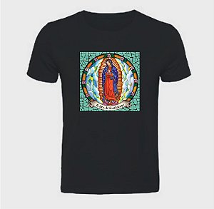Blusa básica unissex Nossa Senhora de Guadalupe  em algodão