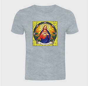 Blusa básica unissex Sagrado Coração de Jesus  em algodão
