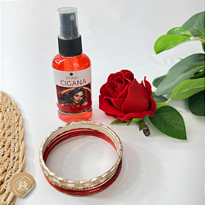 Kit Cigana: perfume, rosa e pulseiras para ativar o encanto e o brilho do seu feminino sagrado