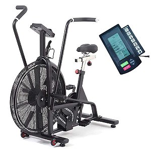 Bicicleta Ergometrica Air bike Cross Bike Profissional Academia Box Treino Aerobico Studio Funcional Spinning Perna