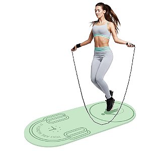 Tapete Pula Corda Absorção de Choque Yoga Antiderrapante Profissional Fitness Exercício Silencioso Atividade Física