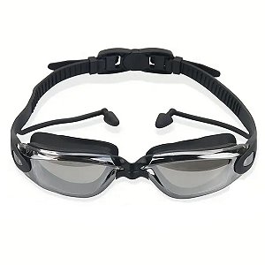 Oculos Nataçao Mergulho Protetor Ouvido Auricular Lente Antiembaçamento Proteçao Uv Piscina Mar Esporte Recreaçao